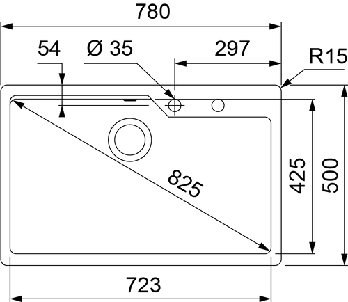 UBG 610-78 MB Urban Fragranite Sink - $498