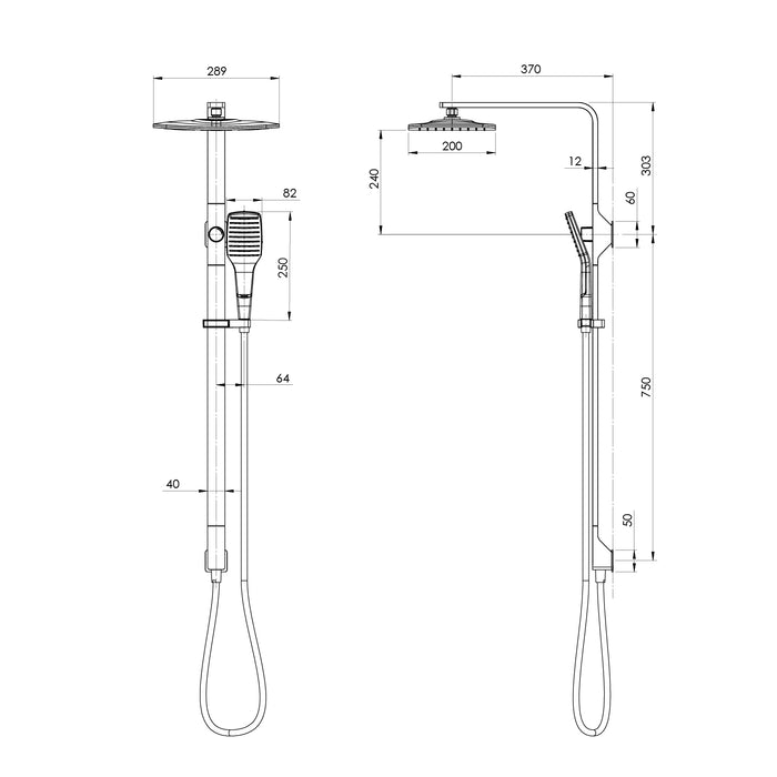 NX Cape Twin Shower