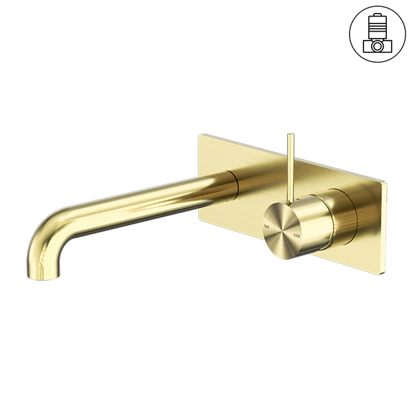 Mecca Wall Basin / Bath Mixer Set on Plate Pin Up