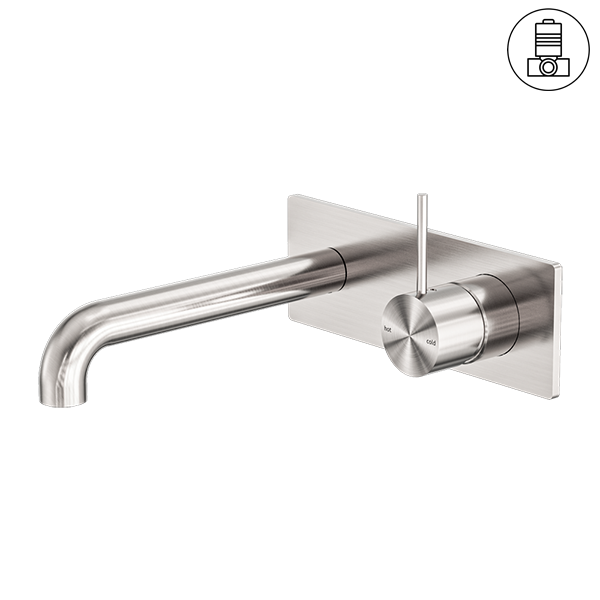 Mecca Wall Basin / Bath Mixer Set on Plate Pin Up