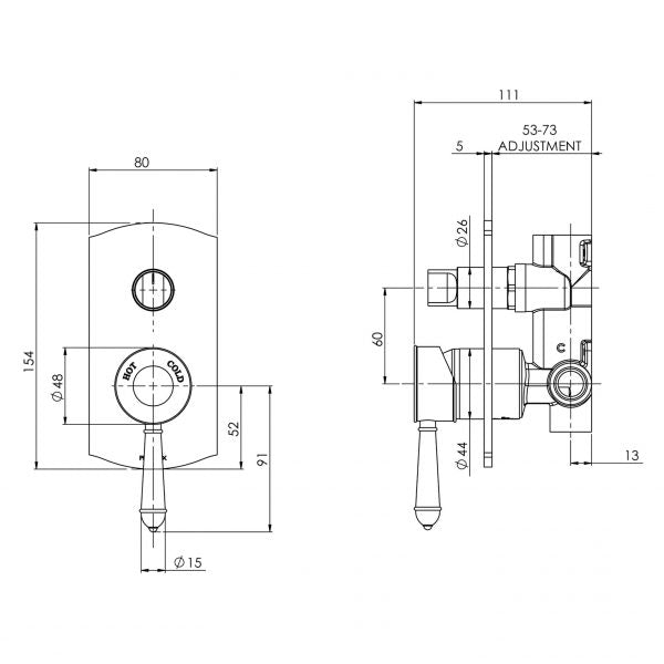 Nostalgia Diverter Mixer