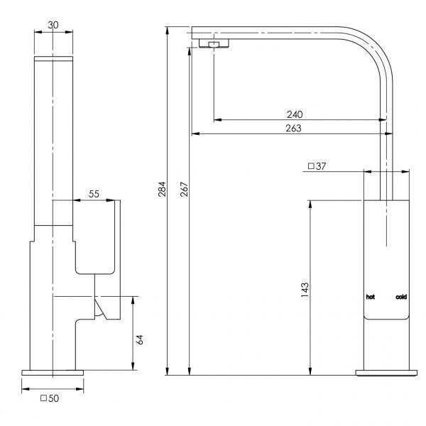 Radii Sink Mixer