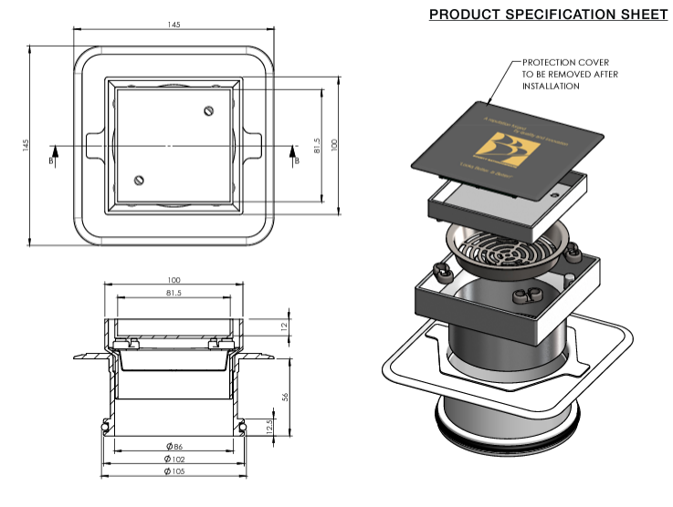 Bermuda Megaflex™ Smart Tile Waste