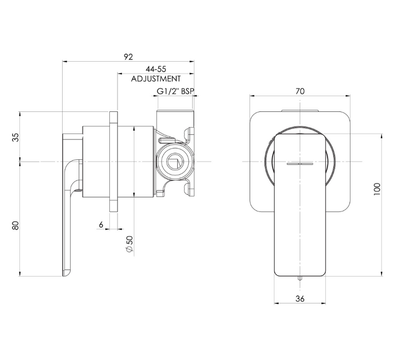 Gloss MKII SwitchMix Shower Mixer