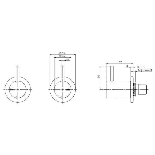 Vivid Slimline Wall Top Assemblies