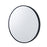 Round 800mm Black Framed Mirror