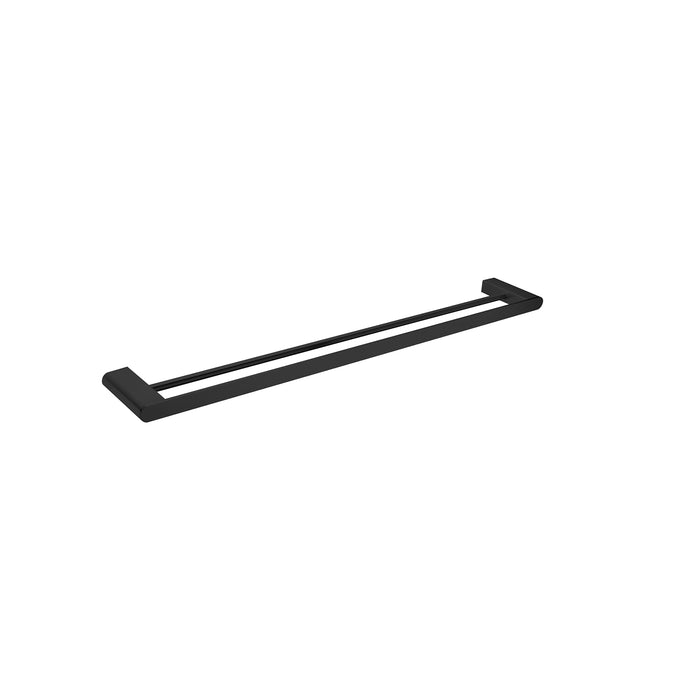 Bianca 800mm Double Towel Rail Matte Black - $130