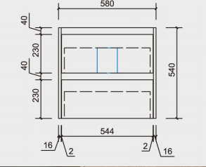 Leona Wall Hung Vanity Unit